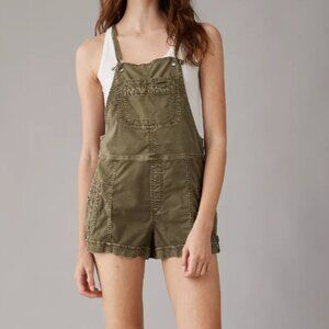 🌿 NWT American Eagle Baggy Overalls Shorts | Tenecel | Size M (US 8- 10)